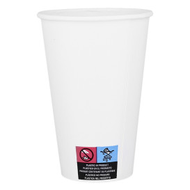 Bicchiere di Carta ECO 12Oz/360ml Bianco Ø8cm (100 Pezzi)