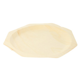 Piatto di Legno Ottagonale 260mm (200 Pezzi)