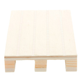 Vassoio Mini Pallet di Legno 13x8x2cm (40 Pezzi)