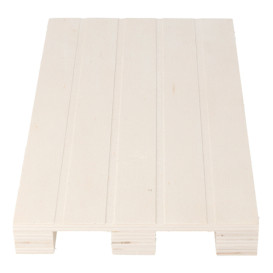 Vassoio Mini Pallet di Legno 20x12x2cm (1 Pezzi)