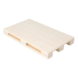 Vassoio Mini Pallet di Legno 20x12x2cm (40 Pezzi)