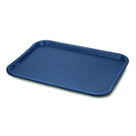 Vassoio Plastica Rigida Blu 27,5x35,5cm (1 Pezzi)