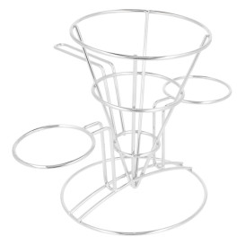 Cesti presentazione Acciaio 2 Contenitores Ø108x152mm (12 Pezzi)