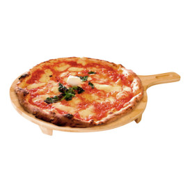 Vassoio Rotondo con manico Bambu Ø35x2,5cm (1 Pezzi)