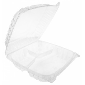 Contenitore Coperchio Cerniera OPS 3 C. "Clear Seal" 4070ml (200 Pezzi)