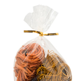 Chiusura per Sacchetti Metallo Dorato 9,5cm (100 Pezzi)