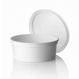 Coppette Plastico Bianca 350ml  Ø11,5cm (500 Pezzi)