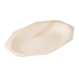 Vassoi di Legno Ottagonale 20x13x2,5 cm (200 Pezzi)