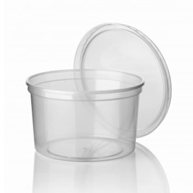 Coppette Plastico Trasparente 500ml  Ø11,5cm (500 Pezzi)