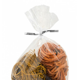 Chiusura per Sacchetti Metallo Argento 9,5cm (1000 Pezzi)