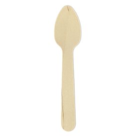 Mini Cucchiaio di Legno Eco 11cm (100 Pezzi)