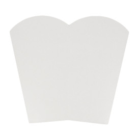 Scatola Pop Corn Mediano Bianca 90 gr 7,8x10,5x18cm (25 Pezzi)