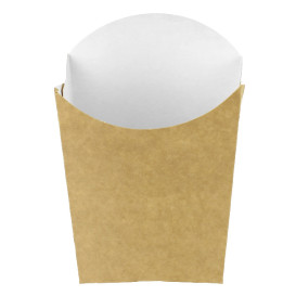 Scatola Kraft per Fritte Mediano 8,2x3,5x12,5cm (25 Pezzi)