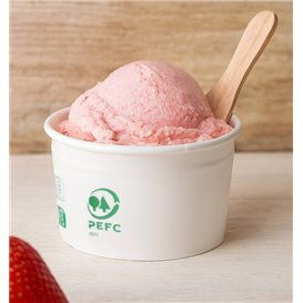 Coppette di Carta Ecologica per Gelato 100ml (2600 Pezzi)