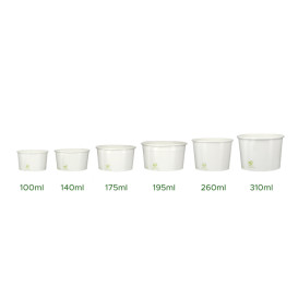Coppette di Carta Ecologica per Gelato 195ml (1260 Pezzi)