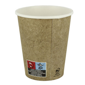 Bicchiere di Carta Ecologico 6Oz/180ml Kraft Ø7,0cm (100 Pezzi)