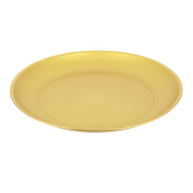 Piatto Riutilizzabile Durable PP Minerale Oro Ø27,5cm (6 Pezzi)