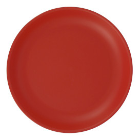 Piatto Riutilizzabile Durable PP Minerale Rosso Ø21cm (54 Pezzi)