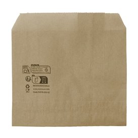 Sacchetto Kraft  Anrigrasso per Patatin e Fritte 12x12cm (250 Pezzi)
