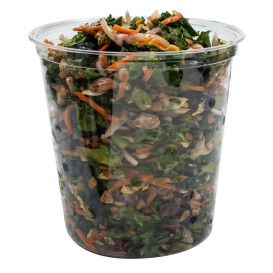 Contenitore di Plastica PP "Deli" 32Oz/960ml Trasp. Ø120mm (25 Pezzi)
