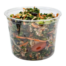 Contenitore di Plastica PP "Deli" 24Oz/710ml Trasp. Ø120mm (25 Pezzi)