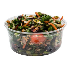 Contenitore di Plastica PP "Deli" 12Oz/355ml Trasp. Ø120mm (500 Pezzi)