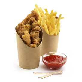 Contenitore Antigrassaggio Effetto Kraft Medio (55 Pezzi)