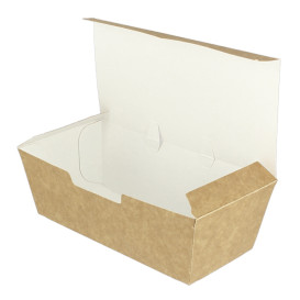 Scatola Cibo Kraft 16,5x7,5x6cm (25 Pezzi)