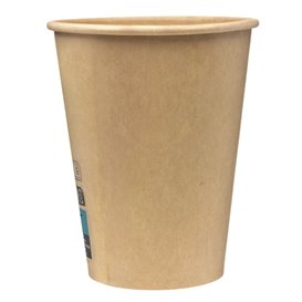 Bicchiere di Carta 12Oz/360ml Marrone Ø8,0cm (100 Pezzi)
