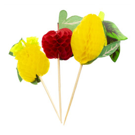 Decorazioni per Gelato Frutta 10 cm (100 Pezzi)
