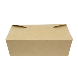Contenitore di Cibo Kraft 19,7x14x6,5cm 1800ml (200 Pezzi)