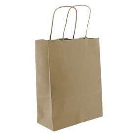 Buste Shopper in Carta 100g/m² 18+8x24cm (450 Pezzi)