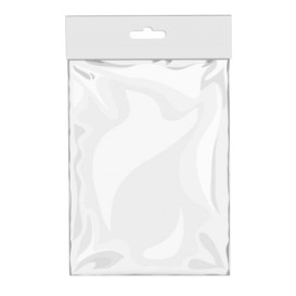 Sacchetti Polipropilene BOPP Piega Adesivo e Foro Europeo 10,5x28,5cm G160 (100 Pezzi)