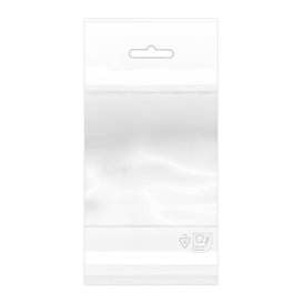 Sacchetti Polipropilene BOPP Piega Adesivo e Foro Europeo 7x10cm G160 (100 Pezzi)