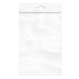 Sacchetti in PE Chiusura Zip e Foro Europeo 10x15cm G200 (100 Pezzi)
