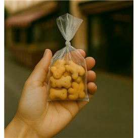 Sacchetti di Polietilene Senza Chiusura 8x12cm G100 (1000 Pezzi)