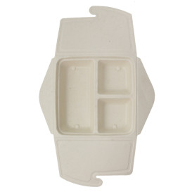 Contenitori Canna Zucchero 3S Box to Go 21x21x4cm 900ml (100 Pezzi)