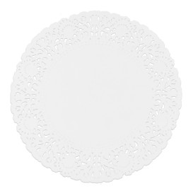 Centrino di Carta Traforato Bianco Ø180mm (250 Pezzi)