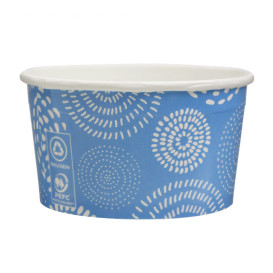 Coppette di Carta per Gelato 6oz/175ml "Cool&Yummy" (50 Pezzi)