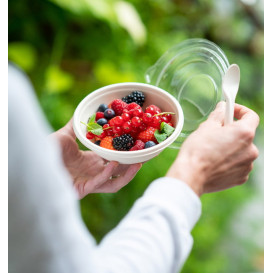 Ciotola di Canna da Zucchero "Buddha" 375ml Ø14x5cm (75 Pezzi)