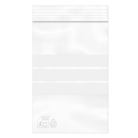 Sacchetti con Chiusura Zip e Bande 10x15cm G-160 (100 Pezzi)