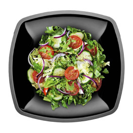 Piatto Duro Riutilizzabile Piano Nero "Square" PS 30cm (144 Pezzi)