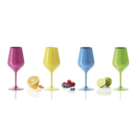 Calice Riutilizzabile da Vino Tritan Verde 470ml (1 Pezzo)