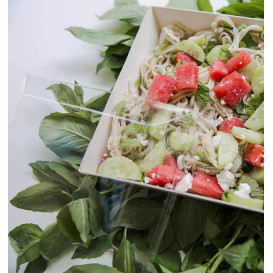 Vassoio di Legno18x13x2,8cm 500ml (25 Pezzi)