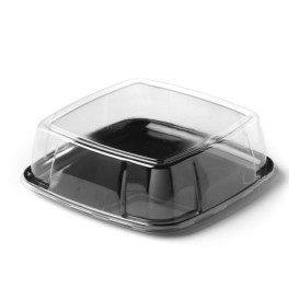 Coperchio Trasparente Vassoio di 27x27x8cm (25 Pezzi)