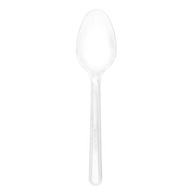 Cucchiaio di plastica PS Riutilizzabile Trasparente 18cm (50 Pezzi)