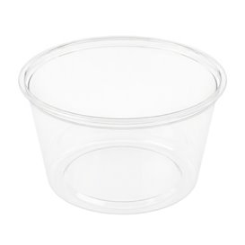 Contenitore di Plastica PP Trasparente con Coperchio 470ml (50 Uds)