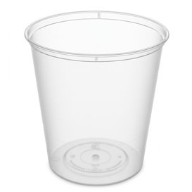 Contenitore di Plastica PP Trasparente con Coperchio 1.000ml (150 Uds)