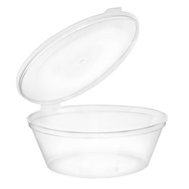 Contenitore con Coperchio Cerniera per Salse PP 6Oz/180ml (100 Pezzi)
