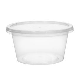 Contenitore in PP Trasparente per Salse con Coperchio 4Oz/120ml (100 Pezzi)